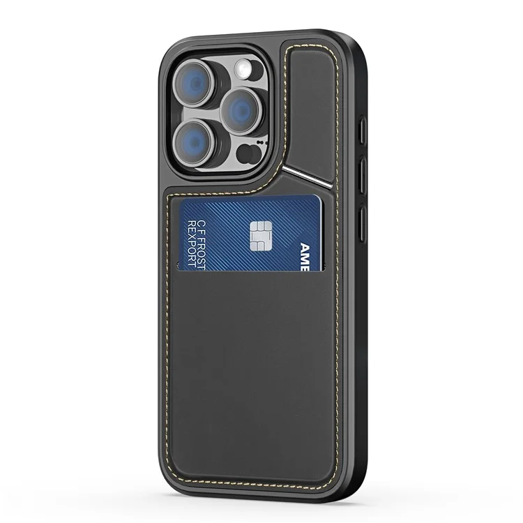 DUX DUCIS Rafi II Series per iPhone 16 Pro Max Custodia Compatibile con MagSafe Card Slots Phone Cover - Nero
