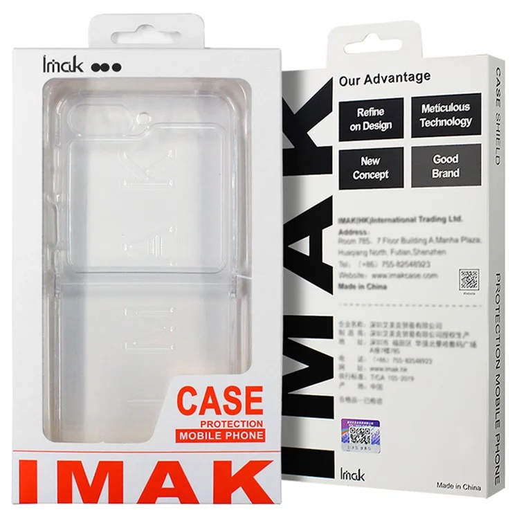 IMAK UX-6 Series for Honor Magic V Flip 5G Clear Case Anti-drop Airbags TPU Phone Cover