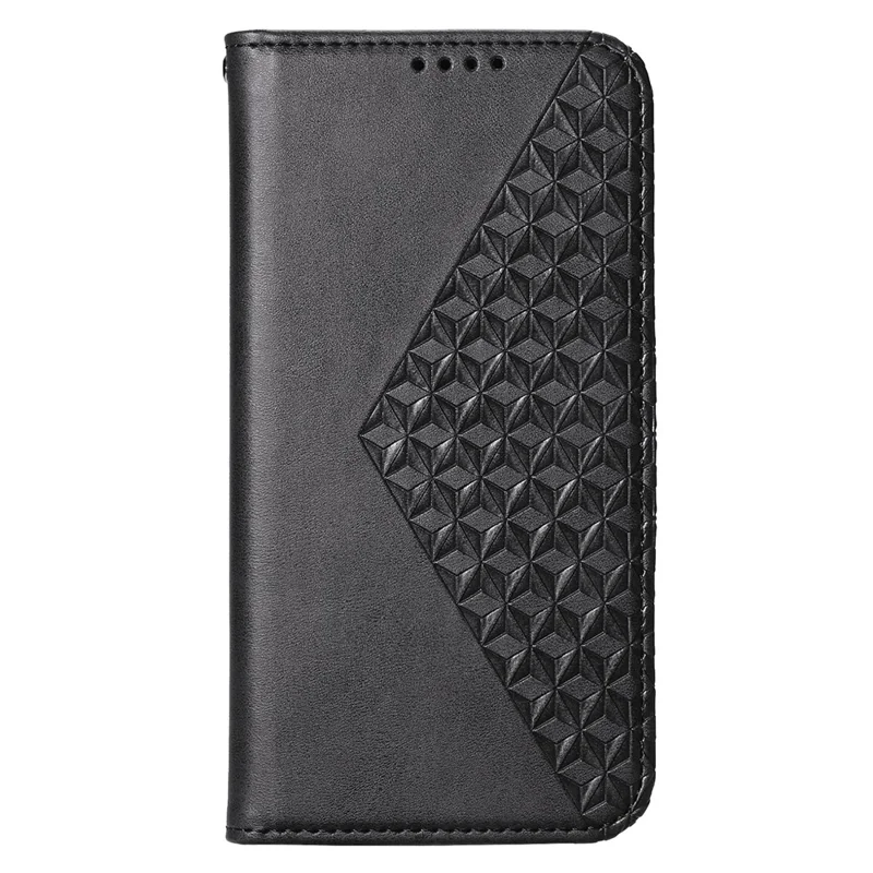 For Xiaomi Redmi Turbo 3 5G / Poco F6 5G Case Imprint Calf Texture Leather Wallet Phone Cover - Black