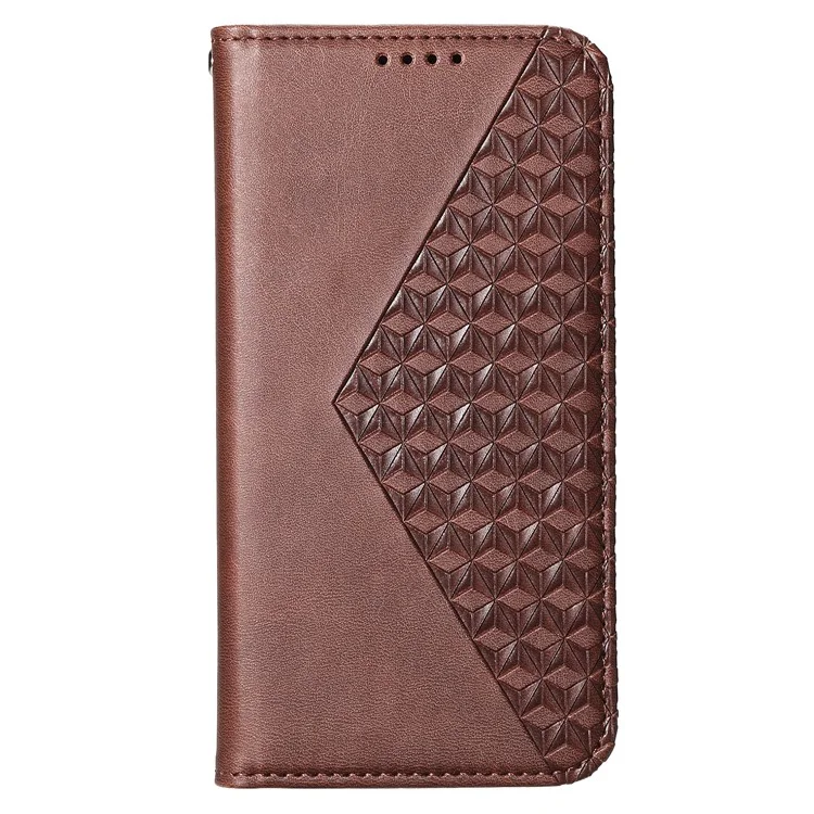 For Oppo Reno12 5G (Global) Case PU Leather Wallet Phone Cover Calf Texture - Brown