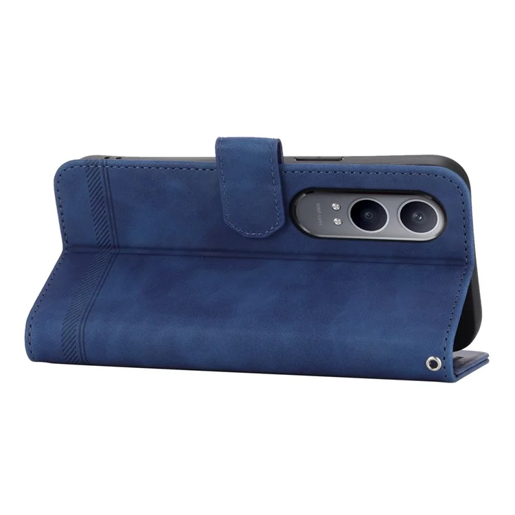 DIERFENG DF-03 For Oppo K12x 5G (China) / OnePlus Nord CE4 Lite 5G Case Shockproof Leather Wallet Phone Cover - Blue