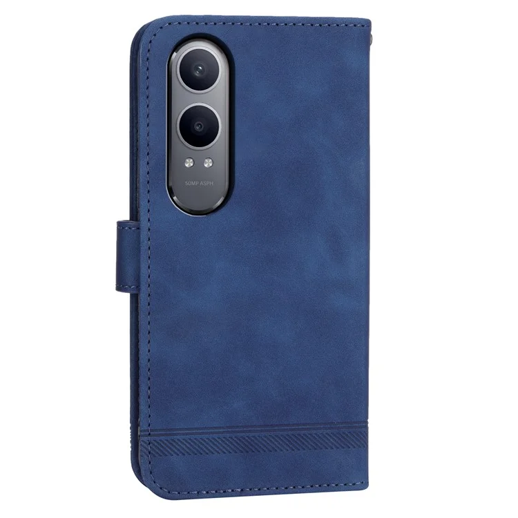 DIERFENG DF-03 For Oppo K12x 5G (China) / OnePlus Nord CE4 Lite 5G Case Shockproof Leather Wallet Phone Cover - Blue