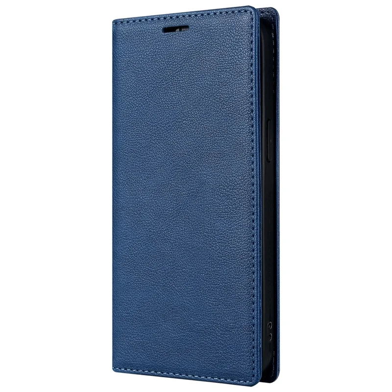 BKS-001 For iPhone 16 Pro Wallet Case Magnetic Closure PU Leather Phone Cover - Blue