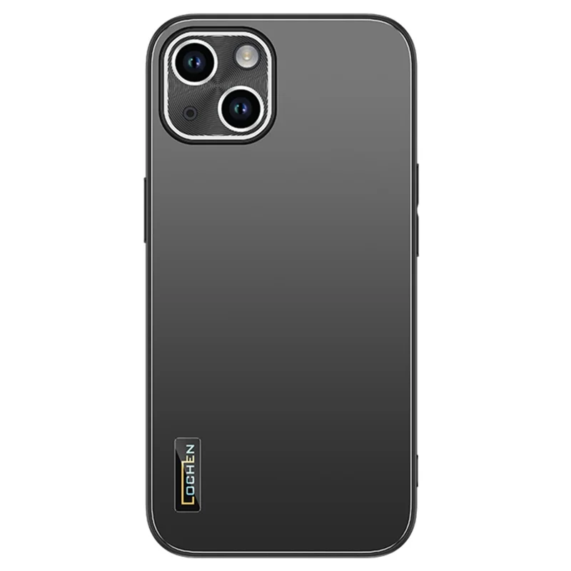 Para iPhone 14 Case PC+TPU Anti-choque Hybrid Phone Cover Camera Protection - Graphite Black