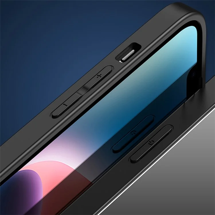 Custodia per iPhone 14 Pro Max in PC+TPU, cover per telefono con tagli precisi - Graphite Black