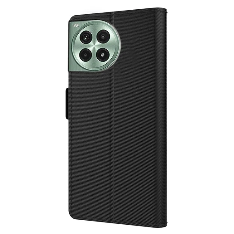 Для OnePlus Ace 3 Pro 5G Чехол Зеркальный PU Кожаный Откидной Стенд Ударопрочный Чехол для Телефона - Черный