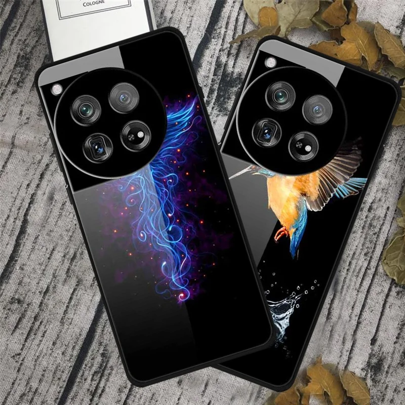 For OnePlus 12 5G Case Pattern Printing PC+Tempered Glass+TPU Phone Back Cover - Dream Tokyo