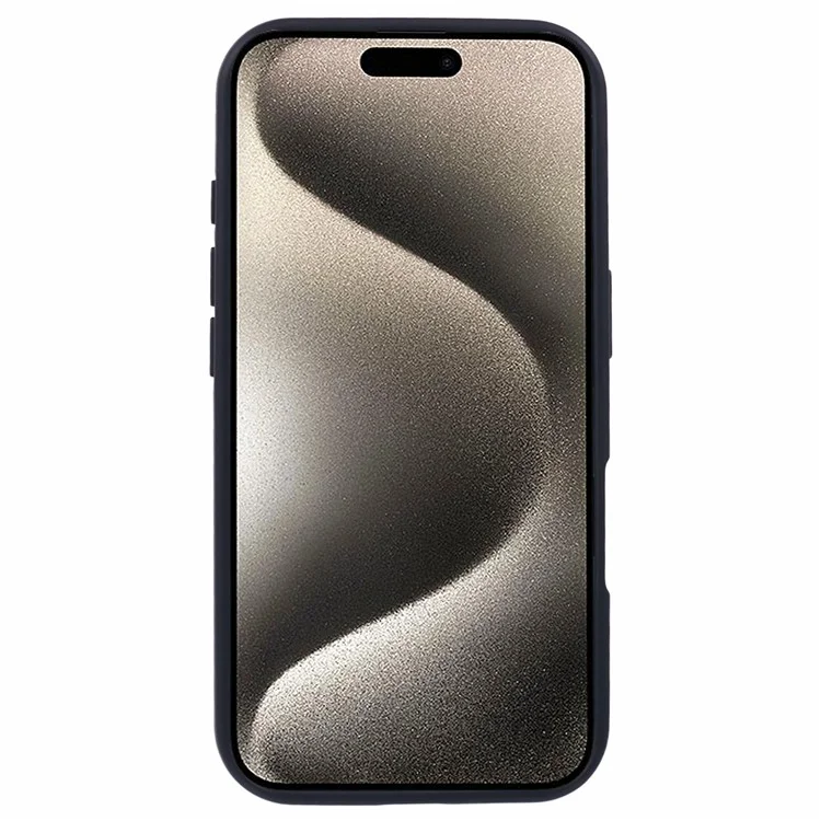 Étui X-LEVEL pour iPhone 16 en acrylique + coque de protection en TPU caoutchouté - Noir