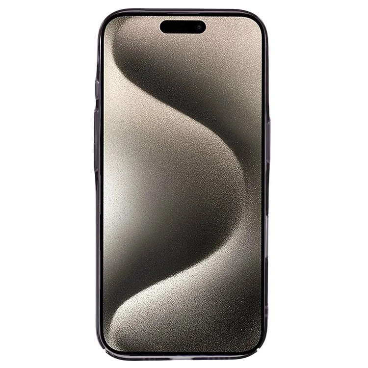 X-LEVEL For iPhone 16 Case Slim Hard PC Transparent Shockproof Phone Cover - Transparent Black