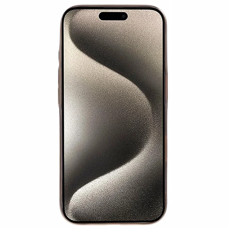 X-LEVEL For iPhone 16 Pro Case Electroplating Hard PC Clear Back Phone Cover - Gold