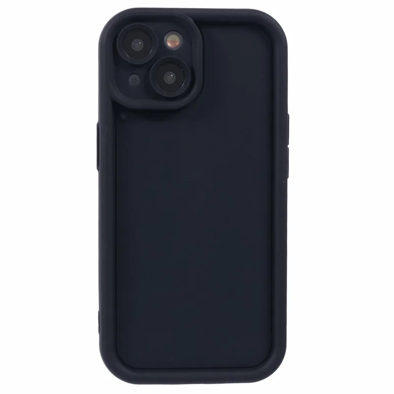 For iPhone 14 Anti-Scratch Phone Case Thickened TPU Phone Cover - Black