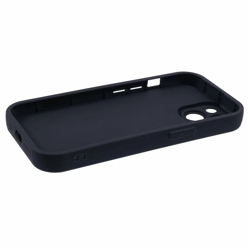 For iPhone 14 Anti-Scratch Phone Case Thickened TPU Phone Cover - Black