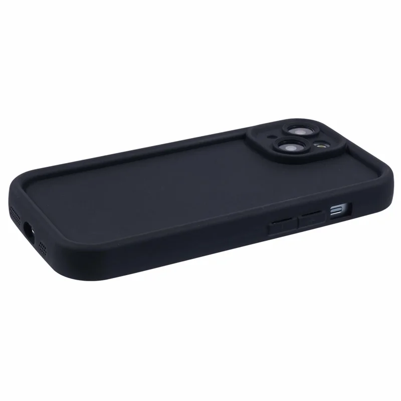 For iPhone 14 Anti-Scratch Phone Case Thickened TPU Phone Cover - Black