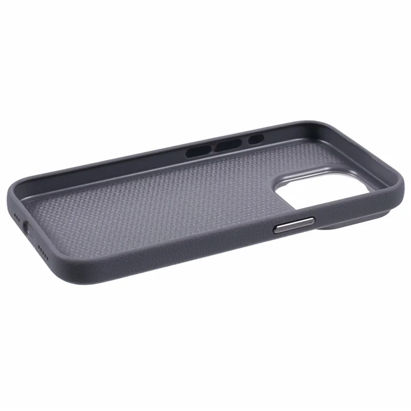 X-LEVEL For iPhone 14 Pro Max Case Slim PU Leather Hard PC Shell Phone Cover - Grey