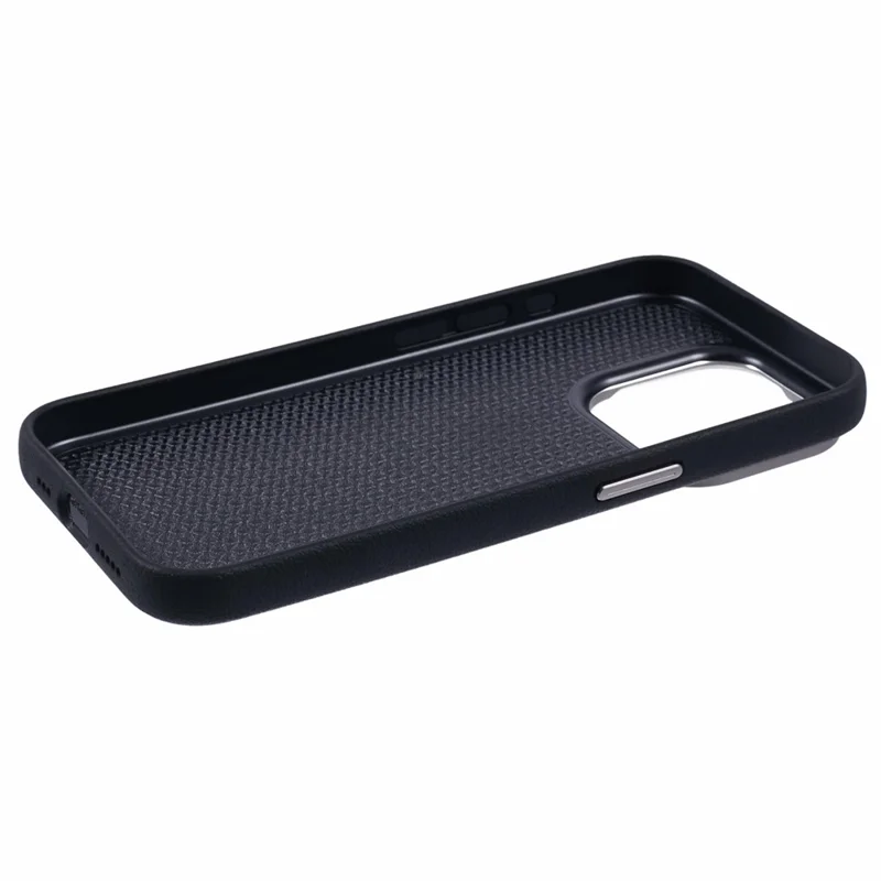 X-LEVEL For iPhone 14 Pro Max Case Slim PU Leather Hard PC Shell Phone Cover - Black