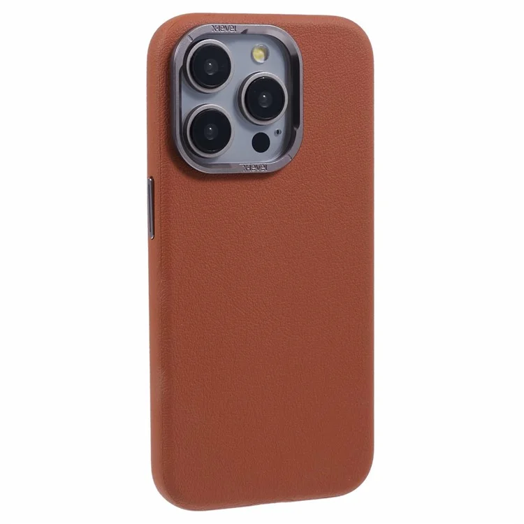 X-LEVEL Per iPhone 14 Pro Case Slim PU Pelle Guscio Rigido in PC - Marrone
