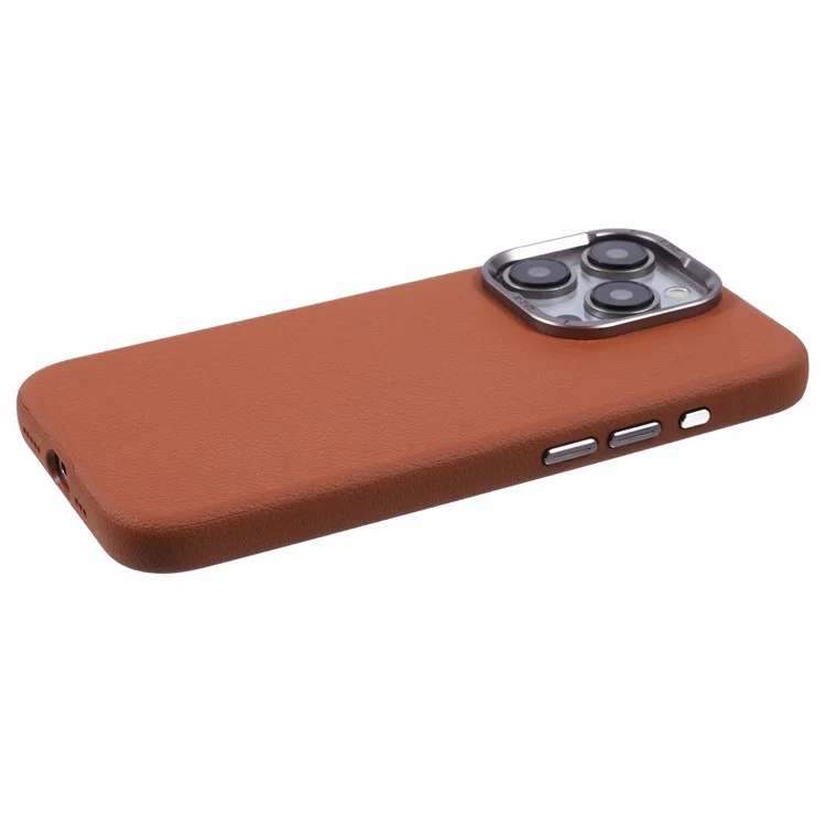 X-LEVEL Per iPhone 14 Pro Case Slim PU Pelle Guscio Rigido in PC - Marrone