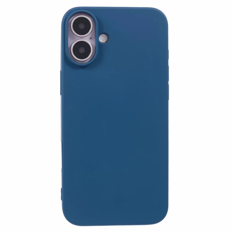 X-LEVEL For iPhone 16 Cell Phone Case Smooth Soft TPU Phone Cover with Liquid Silicone Texture - Blue