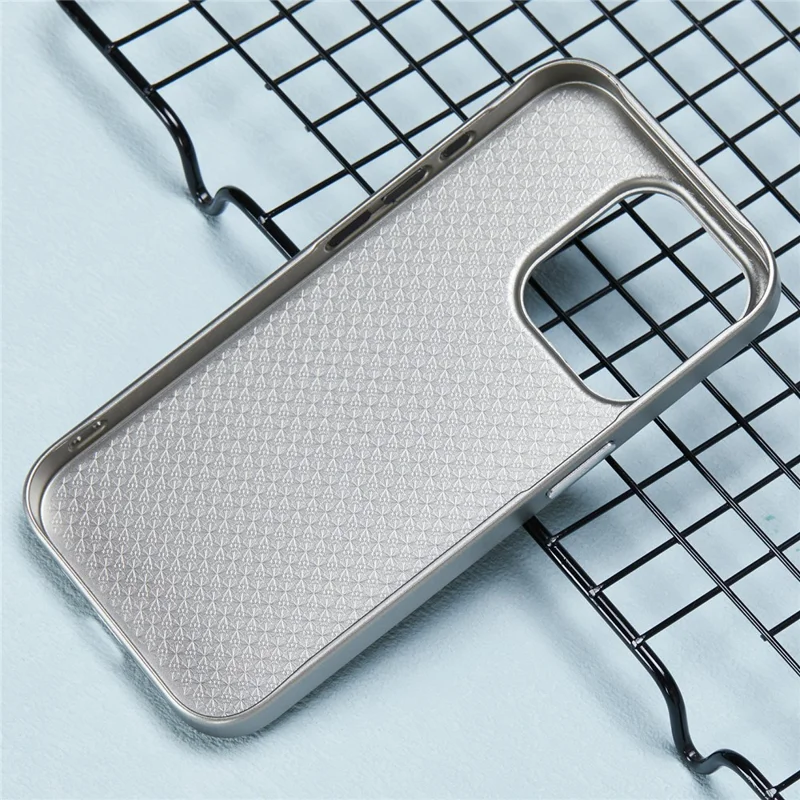 X-LEVEL For iPhone 15 Pro Max Case Ultra-Thin PC Hard Phone Cover Carbon Nano Fiber Texture - Grey