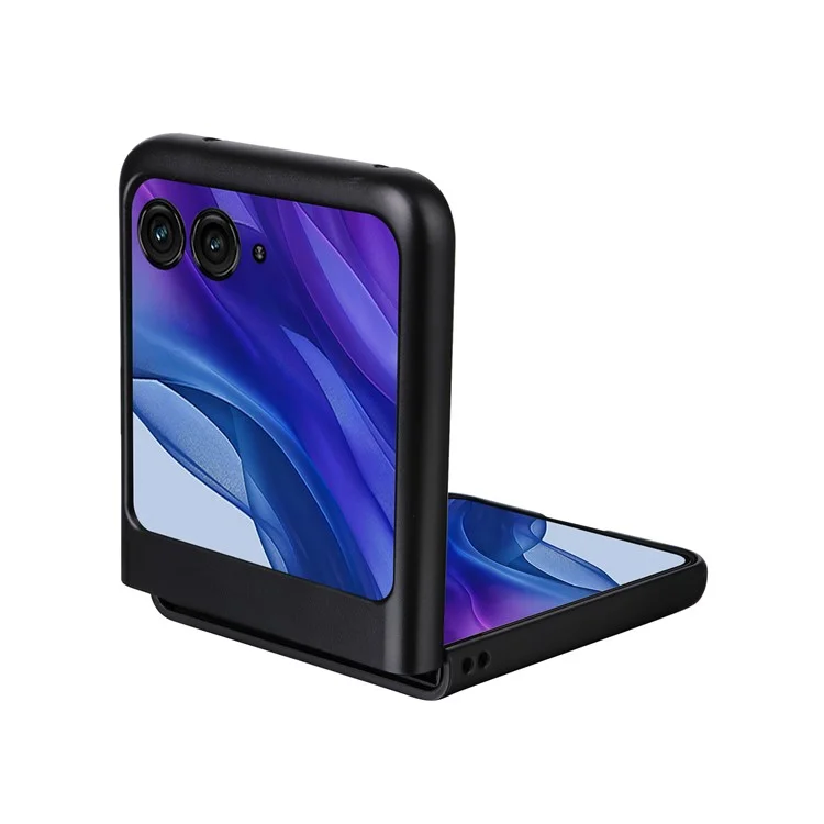 Для Motorola Razr 50 5G Чехол Текстура углеродного волокна Ударопрочный PU+PC Чехол для телефона - Зеленый