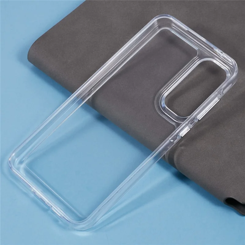 For Samsung Galaxy A35 5G Case TPU+PC 2.0mm Drop-proof Cell Phone Cover - Transparent White