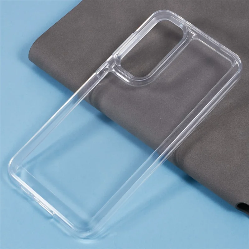 For Samsung Galaxy A35 5G Case TPU+PC 2.0mm Drop-proof Cell Phone Cover - Transparent White