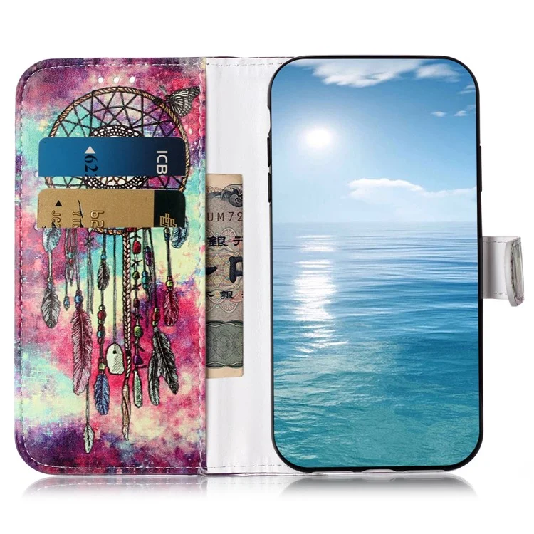 For Honor 200 5G Case Leather Pattern Design Flip Wallet Phone Cover - Dream Catcher