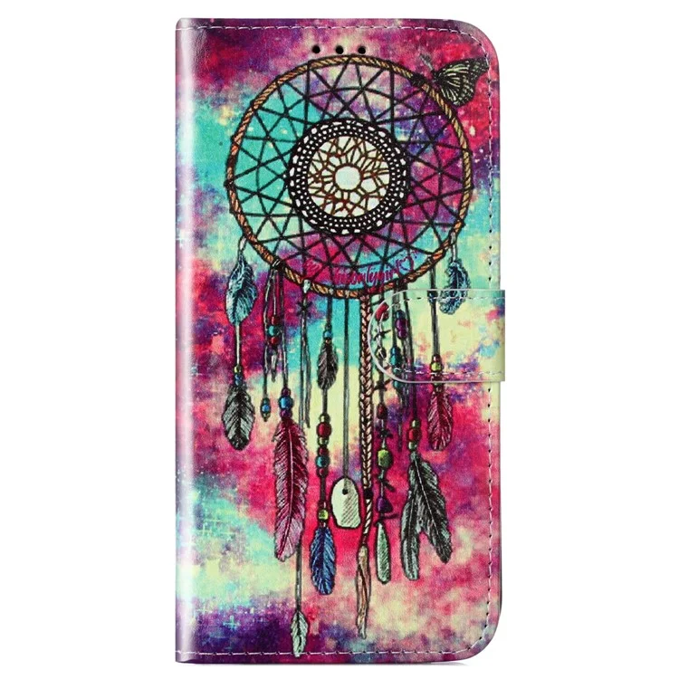 For Honor 200 5G Case Leather Pattern Design Flip Wallet Phone Cover - Dream Catcher