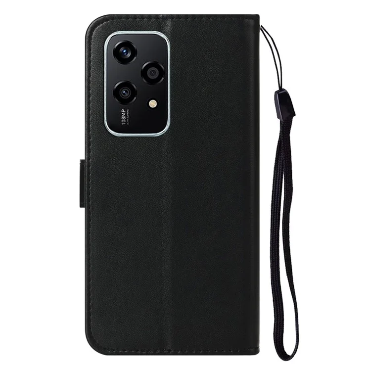 For Honor 200 Lite Case Wallet Style Flip Leather Phone Cover Card Holder - Black