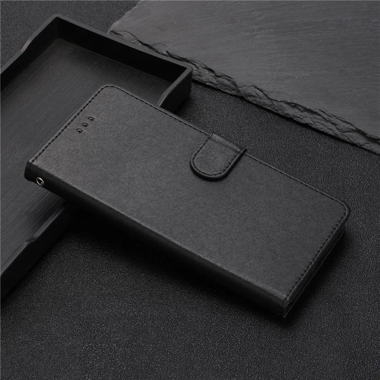 For Honor 200 Lite Case Silk Texture Flip Leather Wallet Cell Phone Cover with Stand - Black
