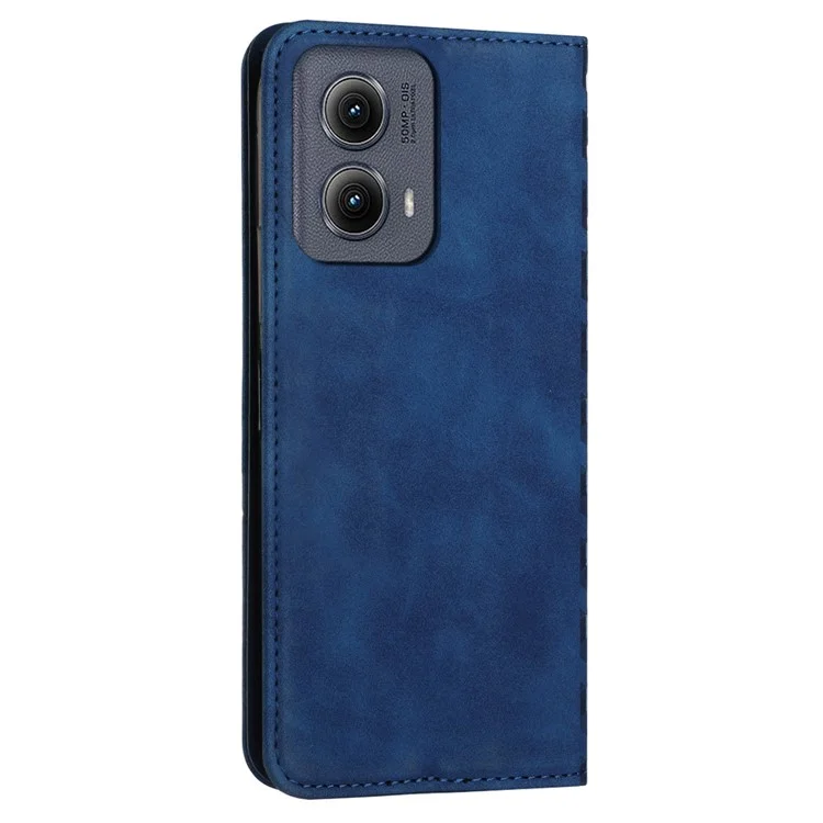 For Motorola Moto G85 5G / S50 Neo 5G Wholesale Cell Phone Stand Case Magnetic Closure PU Leather Cover - Sapphire