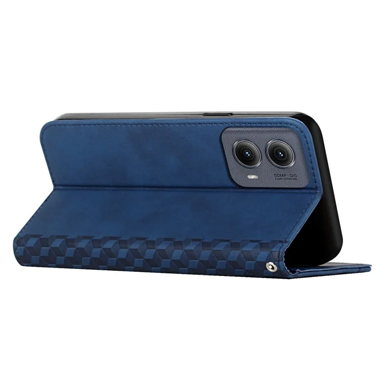 For Motorola Moto G85 5G / S50 Neo 5G Wholesale Cell Phone Stand Case Magnetic Closure PU Leather Cover - Sapphire