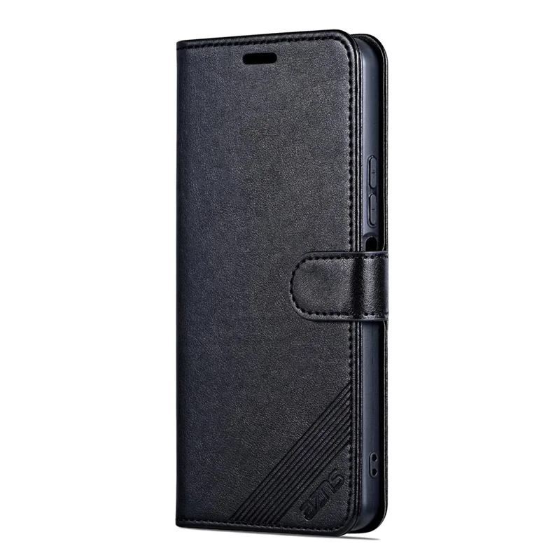 AZNS For Honor Play 60 Plus 5G Stand Case Custodia Protettiva in Pelle PU - Nero
