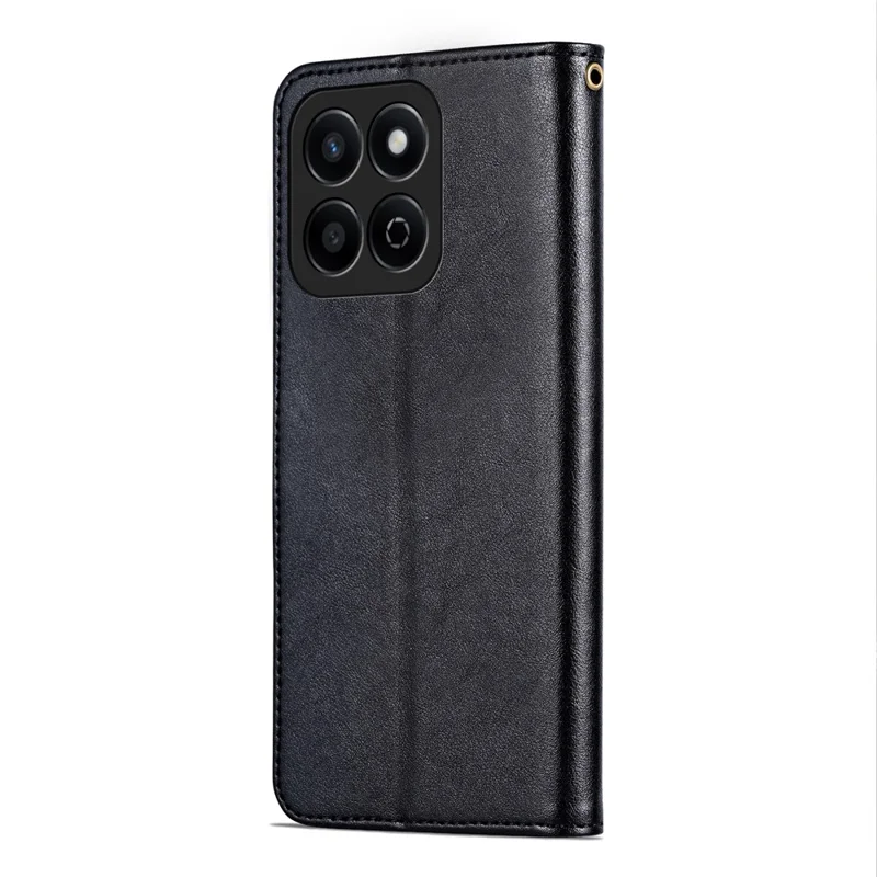 AZNS For Honor Play 60 Plus 5G Stand Case Custodia Protettiva in Pelle PU - Nero