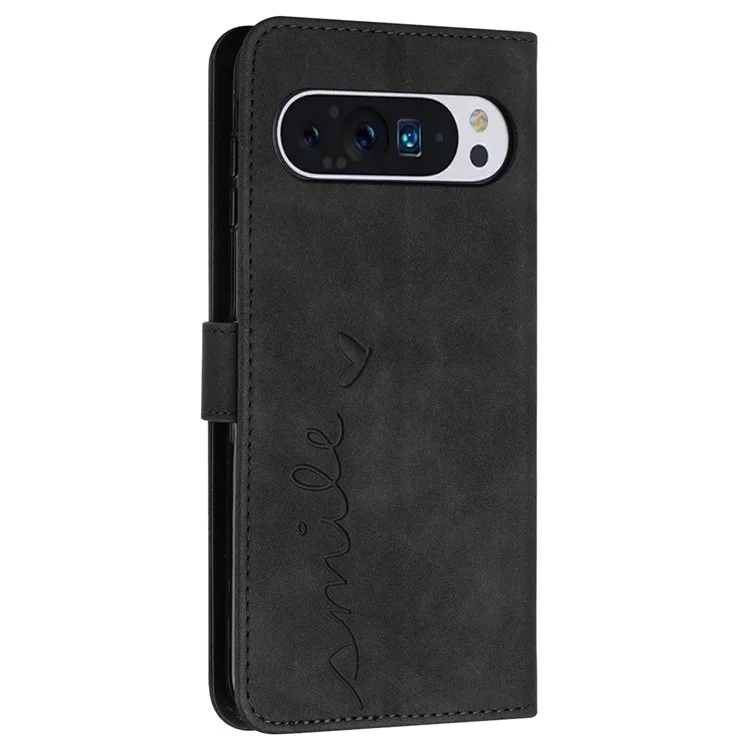 Para Google Pixel 9 / Pixel 9 Pro Funda Piel Tacto - Cubierta de Cartera de Teléfono - Negro