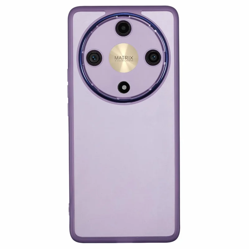 DKSM Series For Honor Magic5 Lite 5G / X9a 5G / X40 5G Case Flexible TPU Phone Cover Camera Protection - Transparent Purple