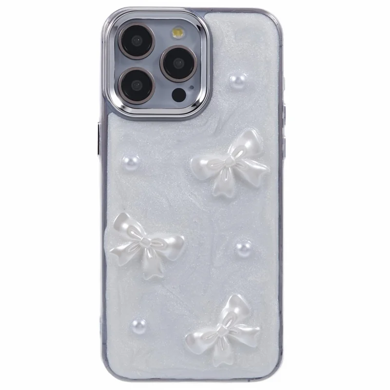 YH Series For iPhone 12 / 12 Pro Case 3D Epoxy TPU Personalized Mobile Phone Cover - Bowknot