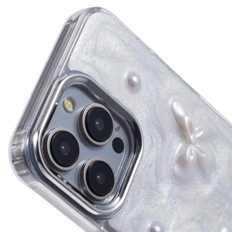 YH Series For iPhone 12 / 12 Pro Case 3D Epoxy TPU Personalized Mobile Phone Cover - Bowknot