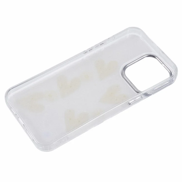 YH Series für iPhone 14 Pro Case 3D Epoxy TPU Anti-Scratch Handyhülle - Love Heart