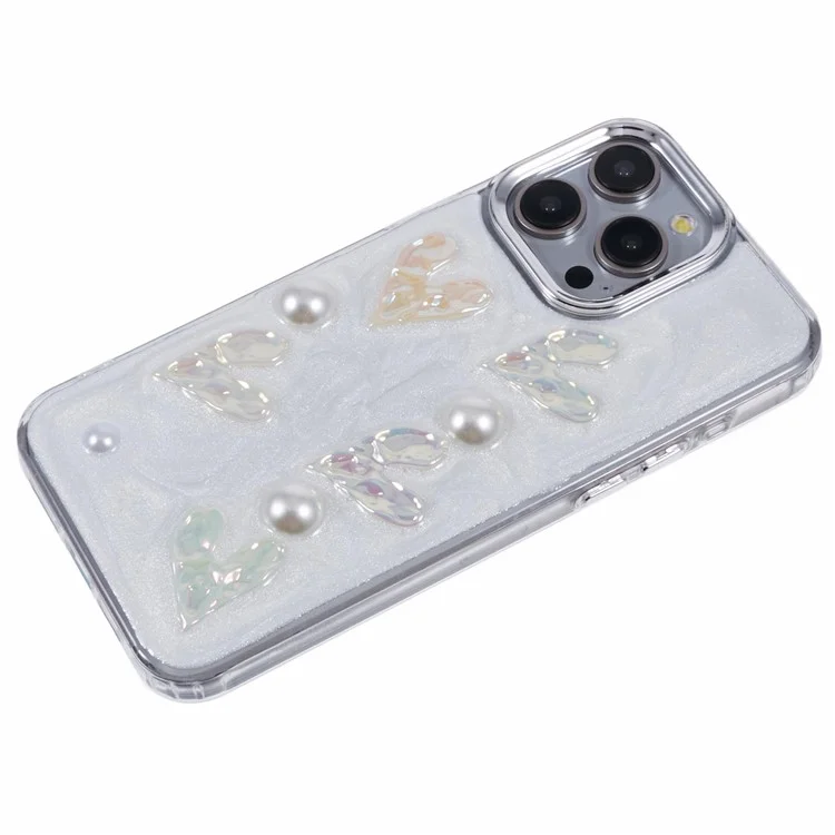 YH Series für iPhone 14 Pro Case 3D Epoxy TPU Anti-Scratch Handyhülle - Love Heart