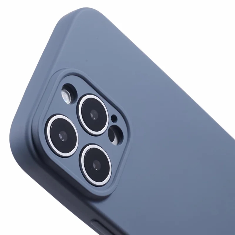Für iPhone 16 Pro Case TPU Back Soft Anti-Scratch Fiber Lining Phone Cover - Lavendel Grau