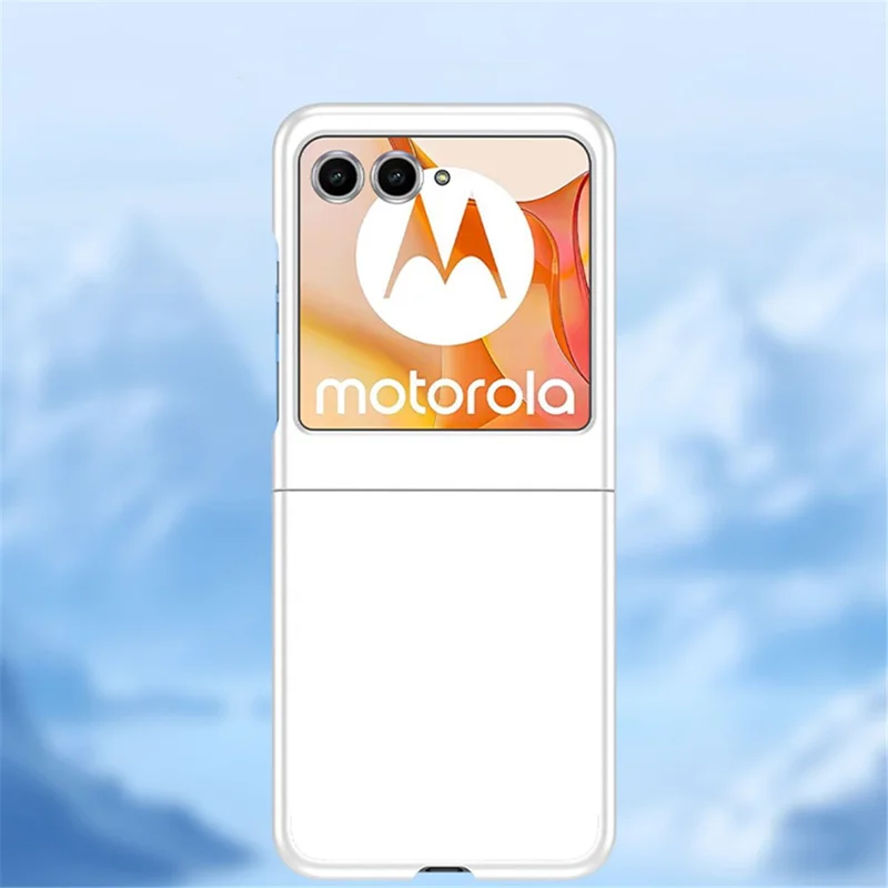 Per Motorola Razr 50 5G Custodia Ultraslim in Plastica Rigida Rivestita in Gomma - Viola Chiaro