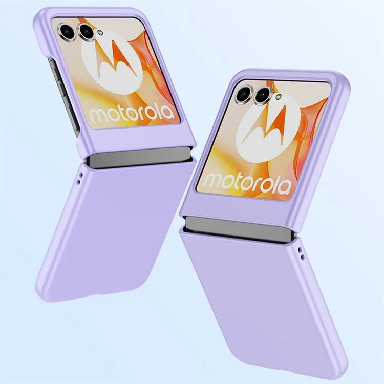 Pour Motorola Razr 50 5G Coque Ultra Fine en PC Caoutchouté - Bleu Ciel