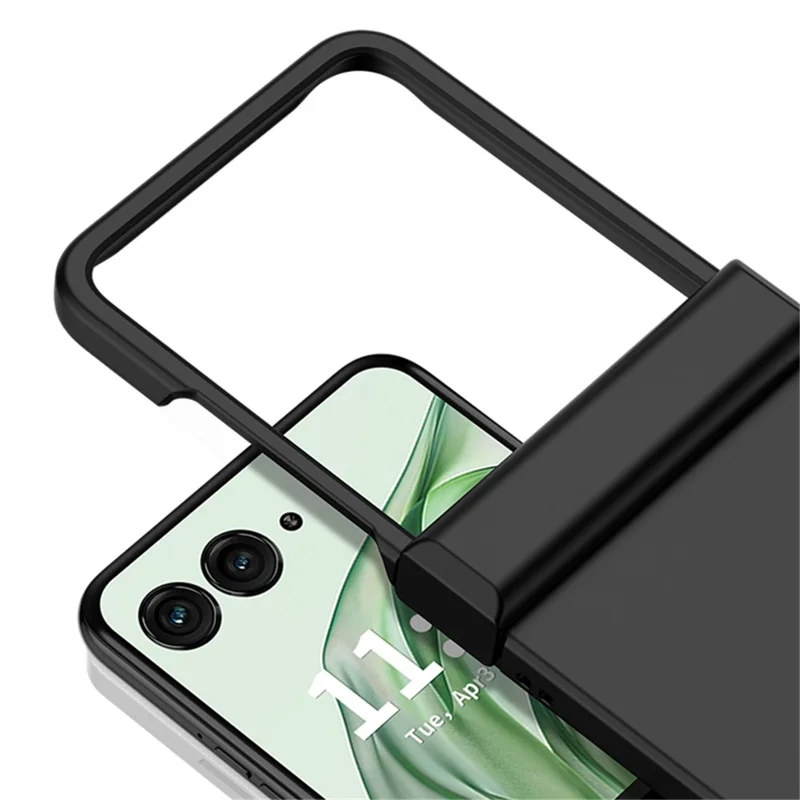 For Motorola Razr 50 Ultra 5G Case Hinge Protection Skin-touch PC Phone Cover - White