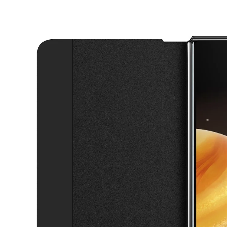 Pour Honor Magic V3 5G Case View Window PU Leather Phone Cover with Stylus - Black