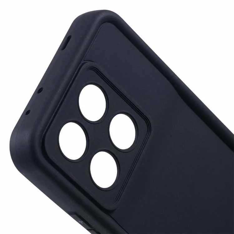 Para Xiaomi Poco X6 Pro 5G / Redmi K70E 5G Funda Flexible de TPU Protectora de Teléfono Celular - Negro