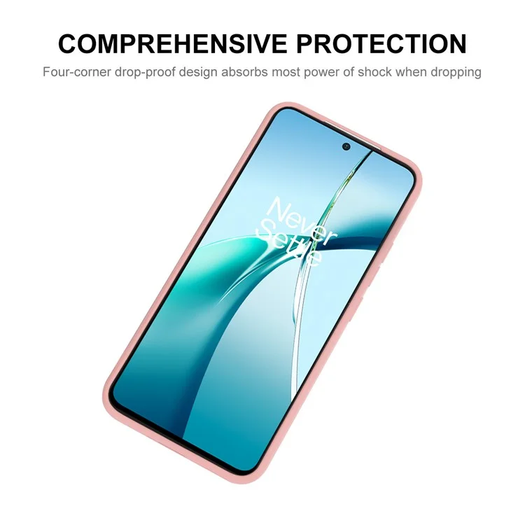 ENKAY HAT PRINCE Per OnePlus Nord CE4 5G Case Bordo Dritto Custodia in Silicone Liquido - Rosa