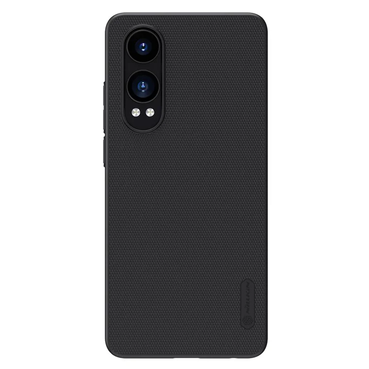 NILLKIN Frosted Shield Funda de Teléfono para OnePlus Nord CE4 Lite 5G / Oppo K12x 5G (China) Carcasa Trasera Dura de PC - Negro