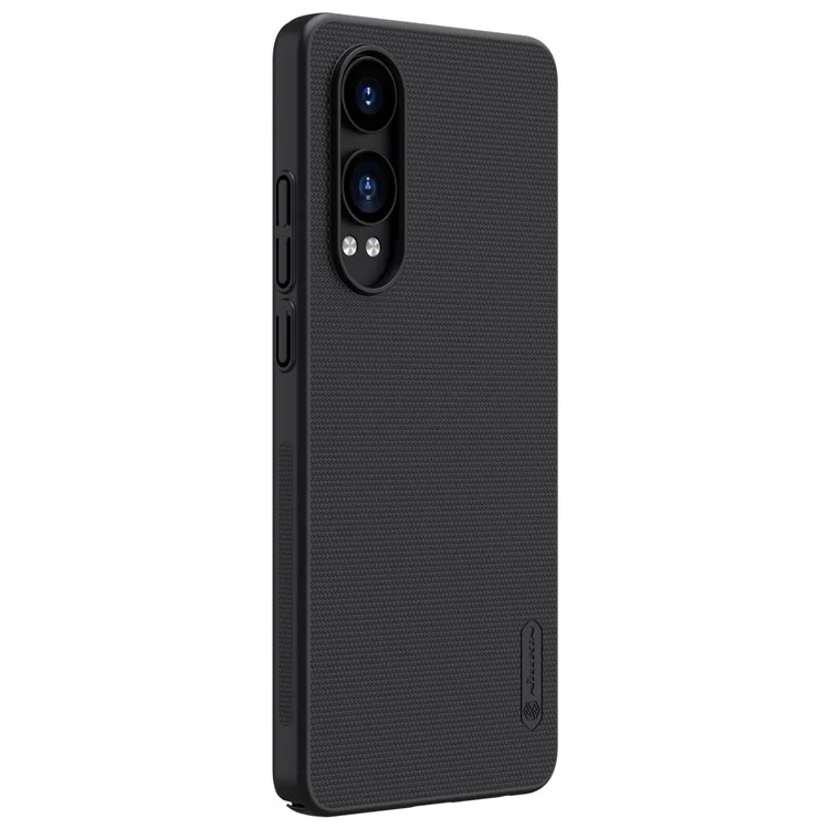 NILLKIN Frosted Shield Funda de Teléfono para OnePlus Nord CE4 Lite 5G / Oppo K12x 5G (China) Carcasa Trasera Dura de PC - Negro