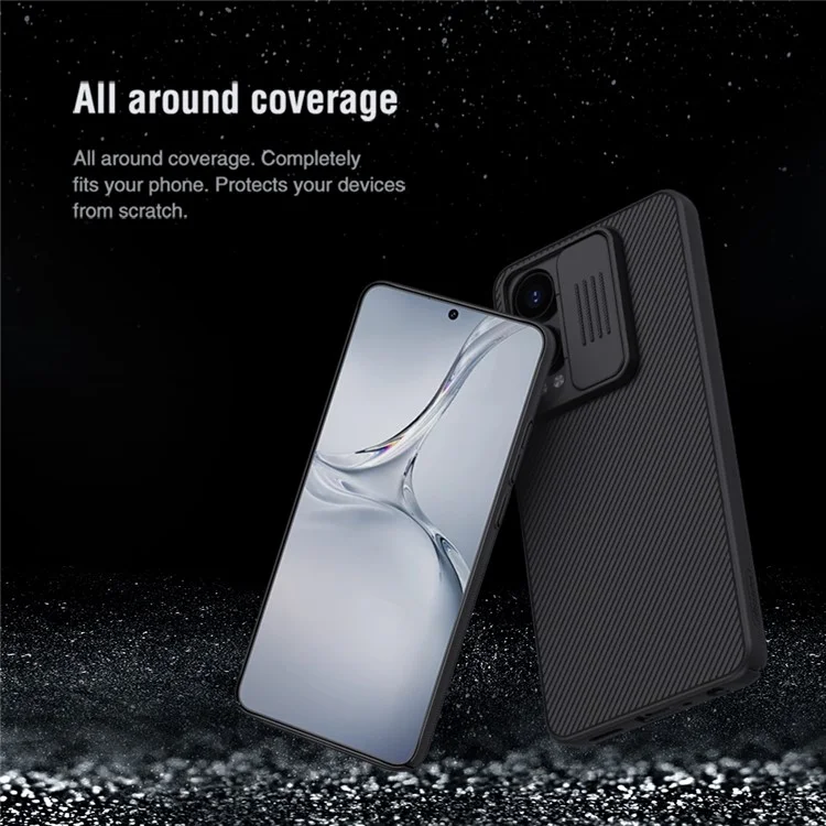 NILLKIN Camshield für OnePlus Nord CE4 Lite 5G / Oppo K12x 5G (China) Case mit Schiebe-Kameraabdeckung PC Handyhülle - Blau